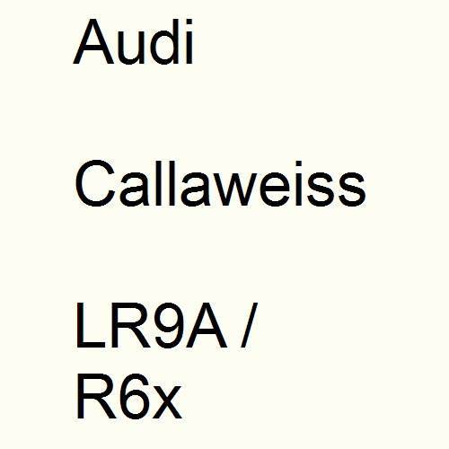 Audi, Callaweiss, LR9A / R6x.